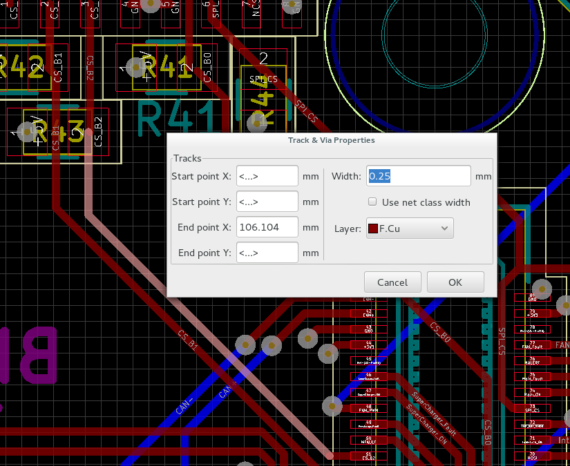 Kicad switch layers while routing diagram